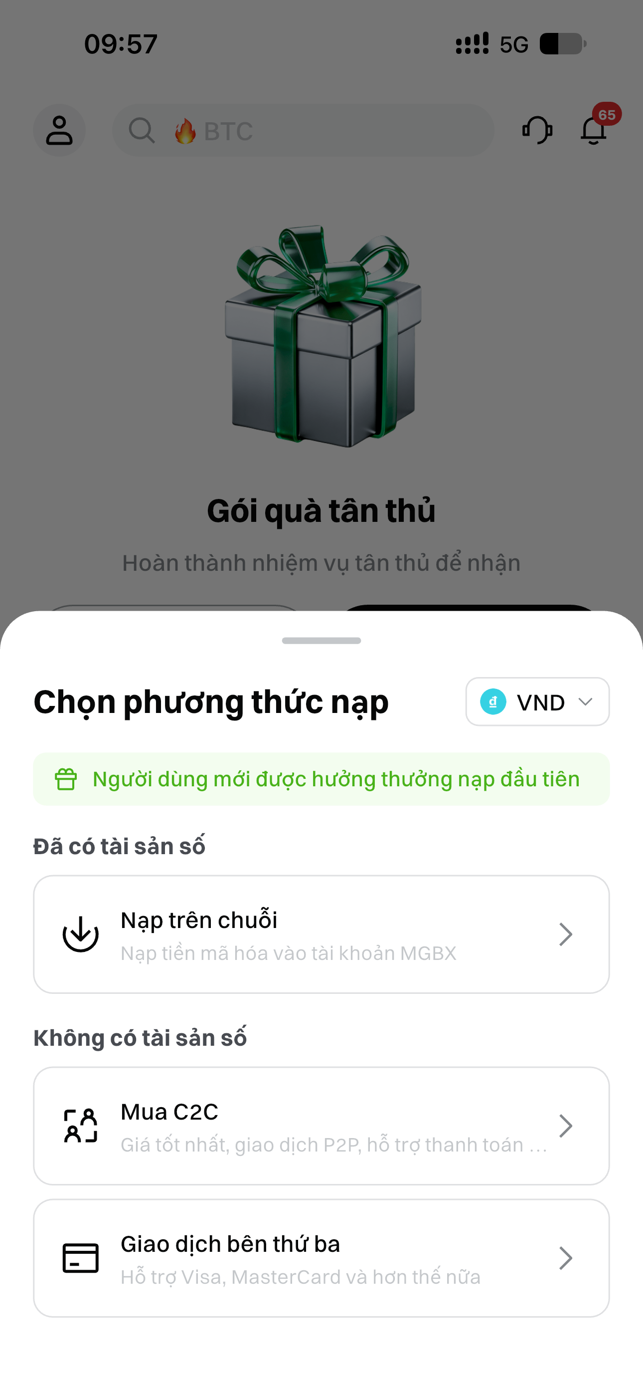 [Cập nhật sản phẩm] MGBX VND VietQR Mua Crypto Tức Thì Đã Hoạt Động