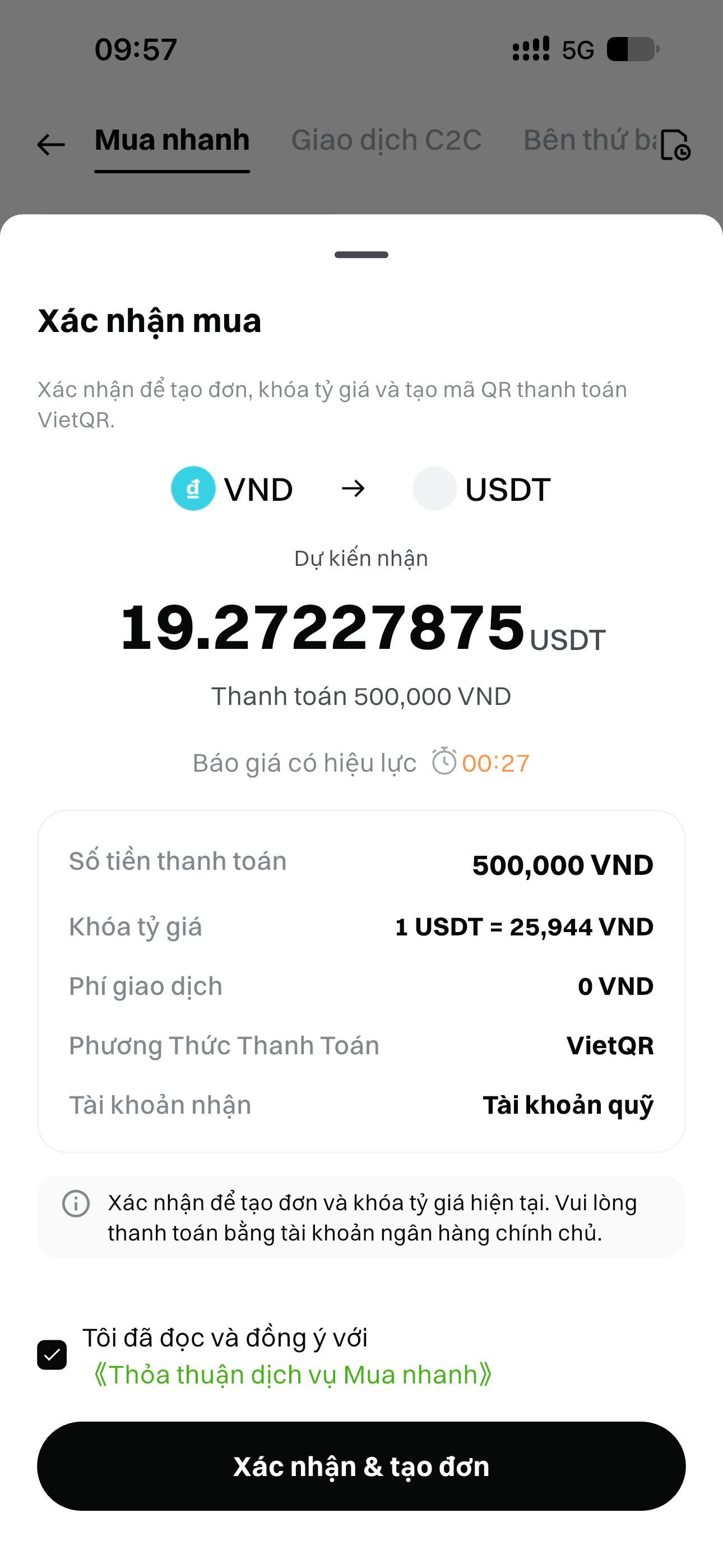 [Cập nhật sản phẩm] MGBX VND VietQR Mua Crypto Tức Thì Đã Hoạt Động