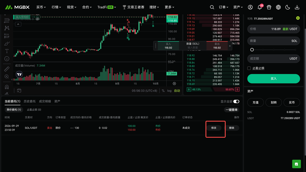 [产品更新] MGBX 现货止盈止损功能优化