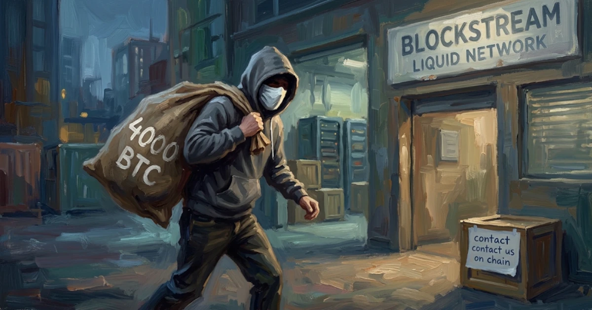 Supostos hackers white-hat sacam 4.000 bitcoins das reservas da federação da Liquid Network da Blockstream - BTC