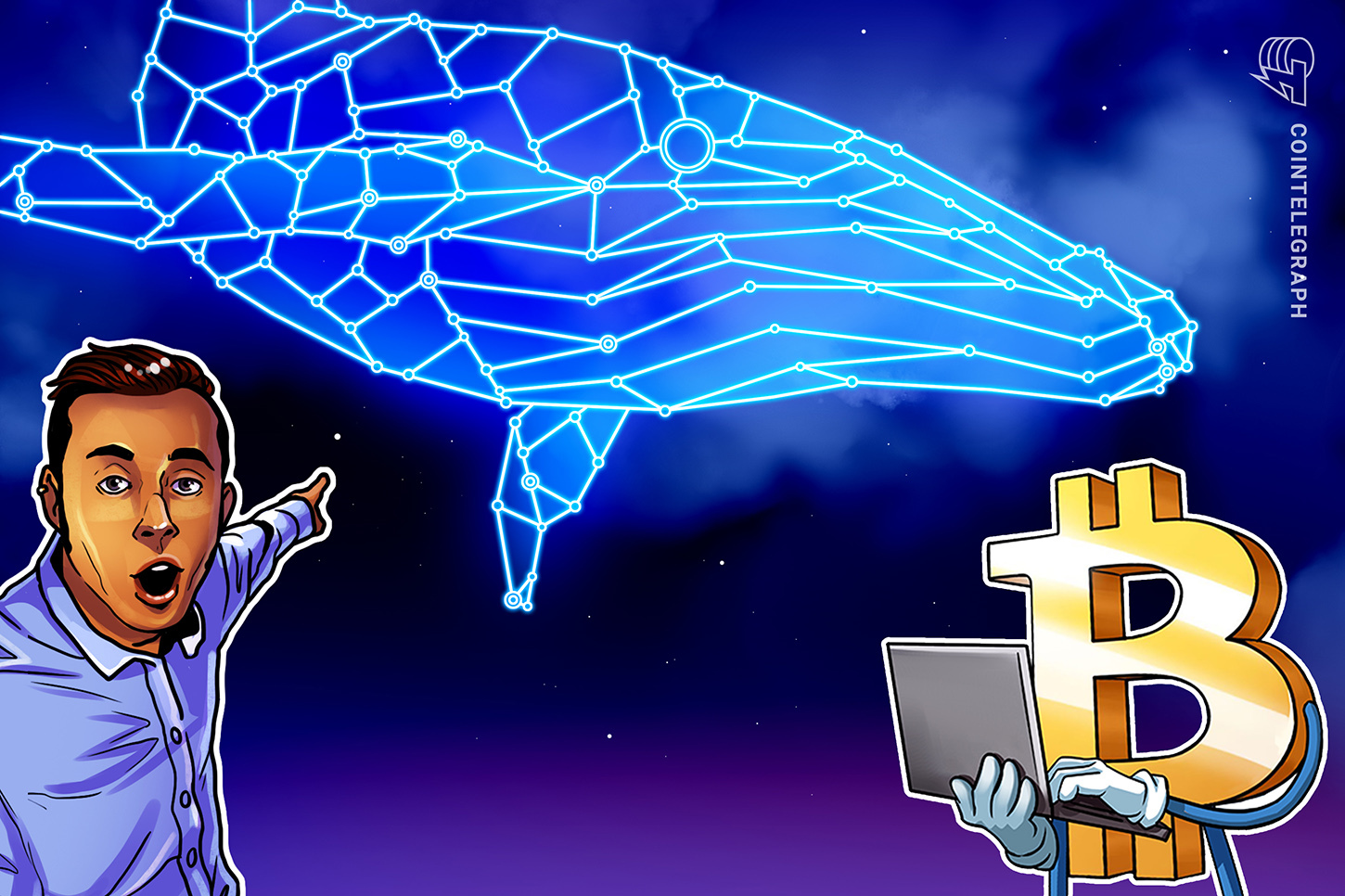 Novas baleias de Bitcoin geram risco de venda com ganhos não realizados de US$ 9 bilhões - BTC