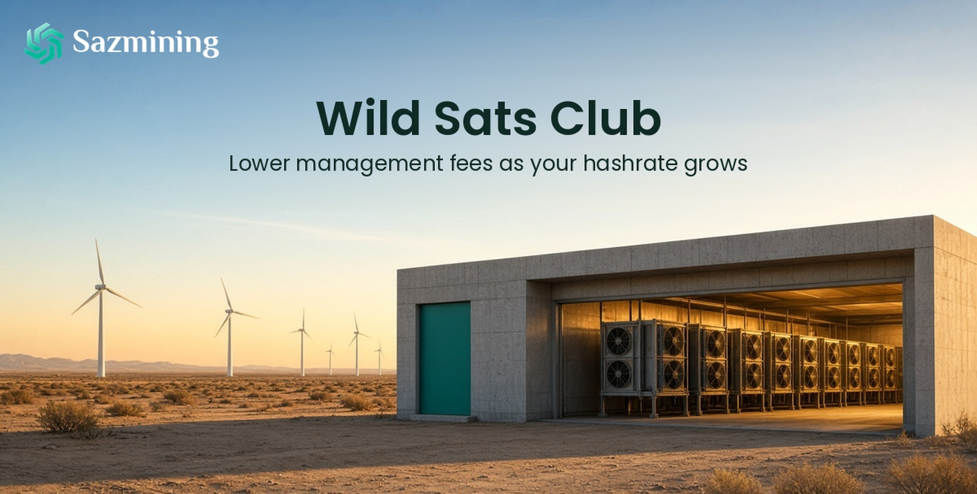 Sazmining lancia il Wild Sats Club, un programma fedeltà che sconta le commissioni di gestione del mining man mano che cresce l'hashrate del cliente - BTC