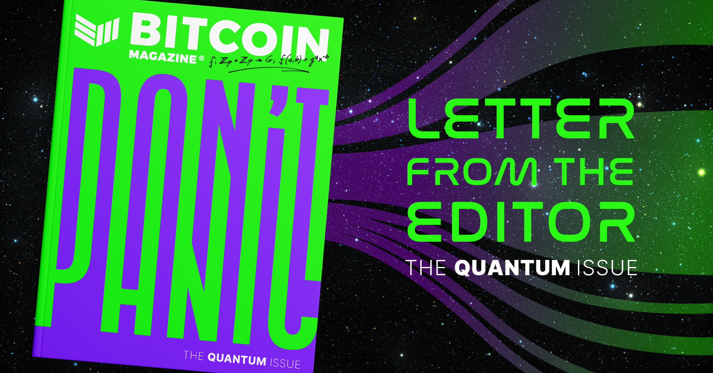 A Edição Quântica: Carta do Editor - BTC