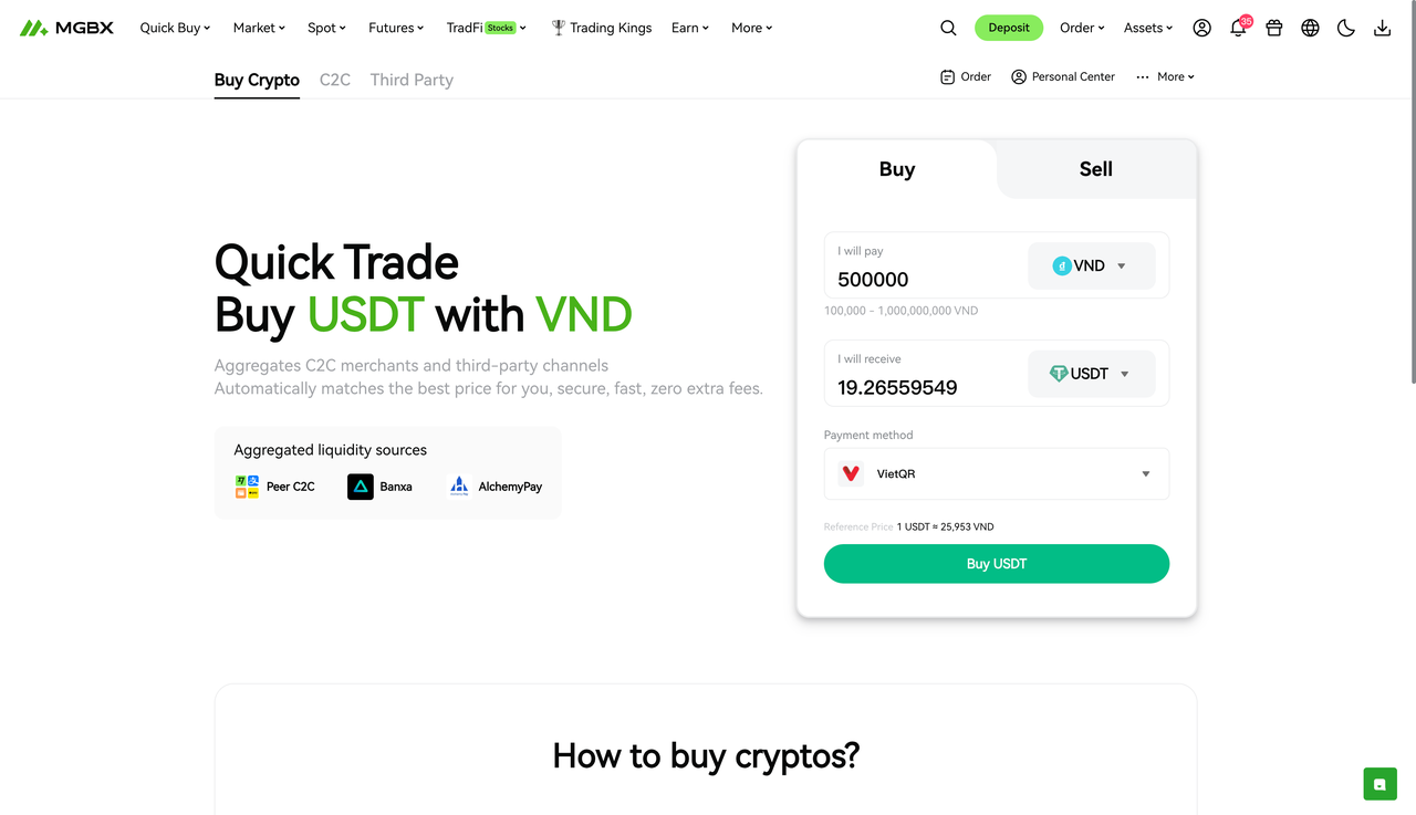 [Product Update] MGBX VND VietQR Instant Buy Crypto Now Live